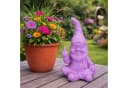 Online-Fuchs Gartenfigur Gartenzwerg Rosa mit Mittelfinger Bild 2