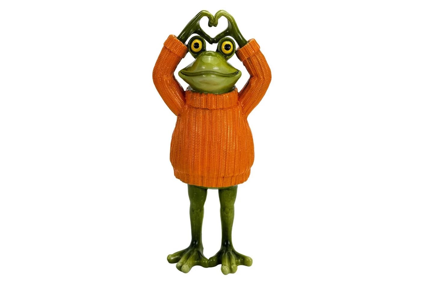 Online-Fuchs Gartenfigur Frosch 27 cm Kunstharz