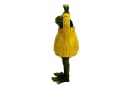 Online-Fuchs Gartenfigur Frosch mit Pullover Gelb Wetterfest Bild 3