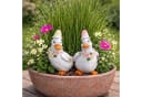 Online-Fuchs 2er Set kleine Gänse Gartenfigur weiß wetterfest Bild 2