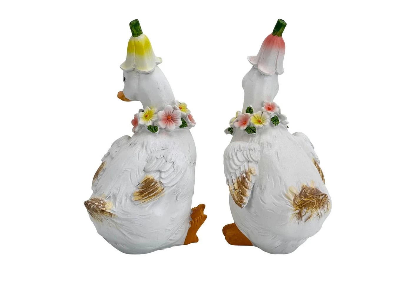Online-Fuchs 2er Set kleine Gänse Gartenfigur weiß wetterfest - Bild 3