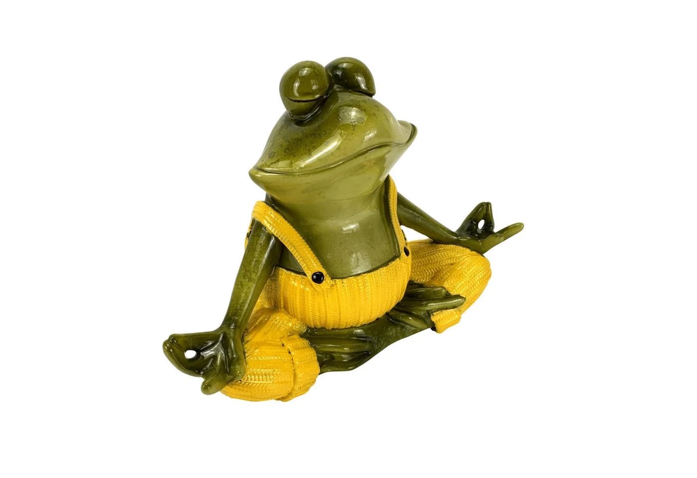 Online-Fuchs Yoga Frosch Deko Figur Garten Gelb Kunstharz - Bild 3