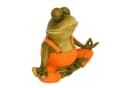 Online-Fuchs Yoga Frosch Deko Figur Orange Kunstharz Bild 3