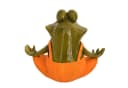 Online-Fuchs Yoga Frosch Deko Figur Orange Kunstharz Bild 4