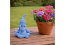 Online-Fuchs Gartenfigur Yoga-Position Hellblau Bild 2