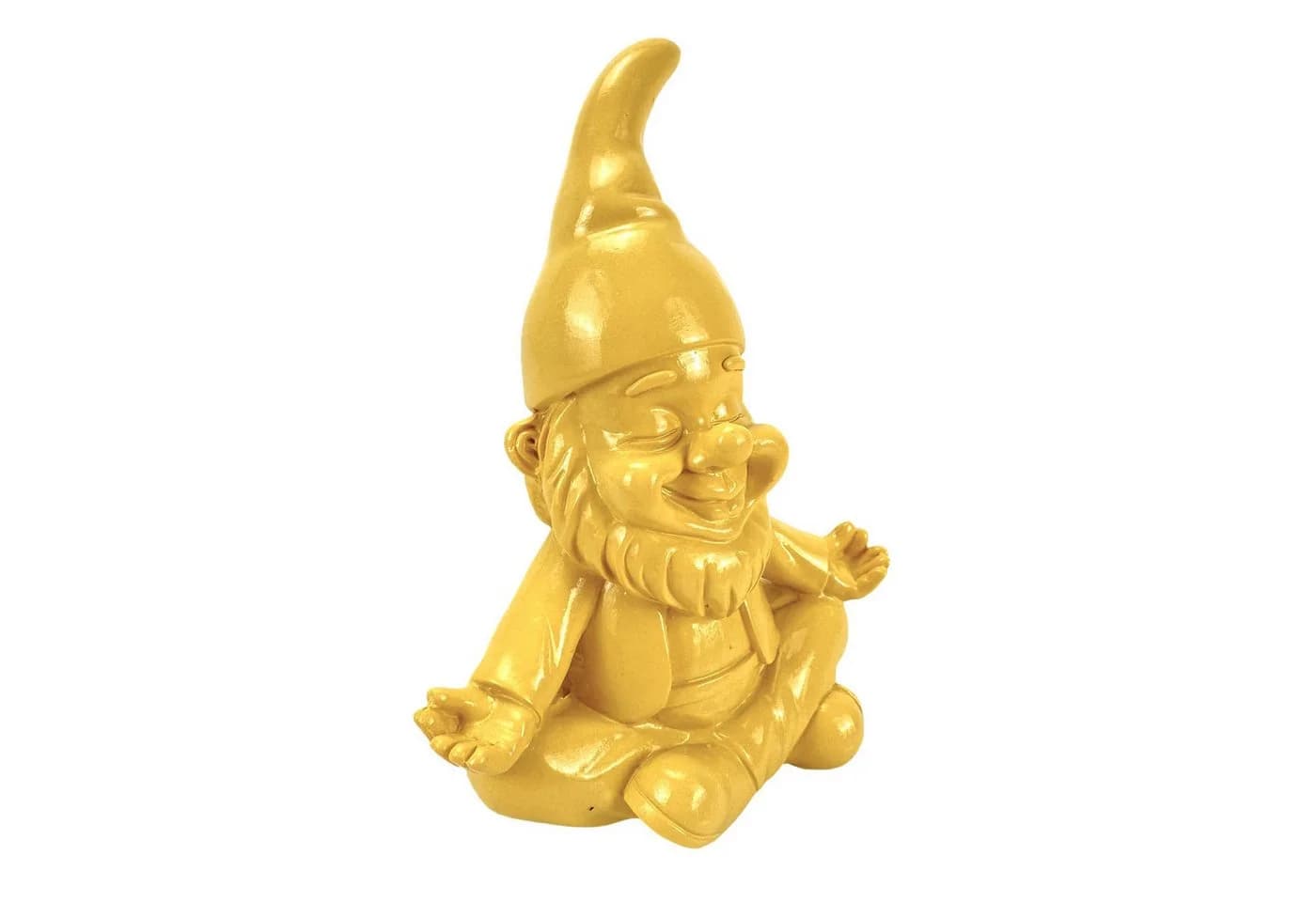 Online-Fuchs Gartenfigur Yoga-Position Gelb - Bild 3