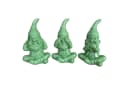 Online-Fuchs 3er Set Gartenzwerge Deko Figuren Wetterfest Modern Bild 1