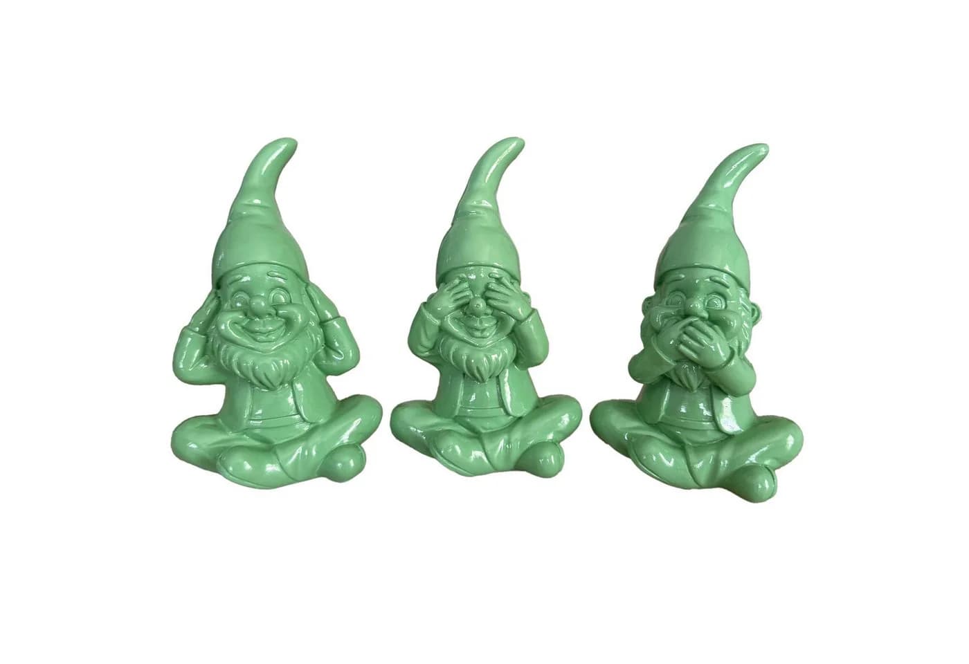 Online-Fuchs 3er Set Gartenzwerge Deko Figuren Wetterfest Modern