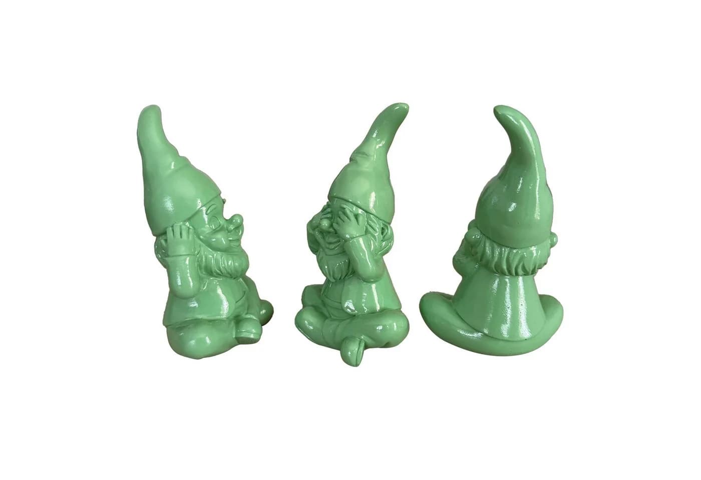 Online-Fuchs 3er Set Gartenzwerge Deko Figuren Wetterfest Modern - Bild 3