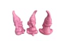 Online-Fuchs 3er Set Gartenzwerge Rosa Wetterfest Bild 3