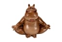 Online-Fuchs Gartenfigur Nilpferd Yoga Kunstharz Bild 3