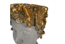 Online-Fuchs Blumentopf Frauenkopf Gold 29 cm mit Bewässerungsloch Bild 3