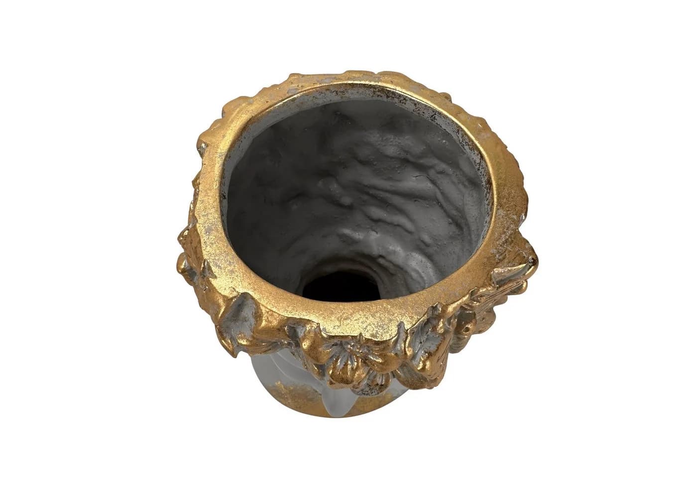 Online-Fuchs Blumentopf Frauenkopf Gold 29 cm mit Bewässerungsloch - Bild 4