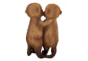 Online-Fuchs Gartenfigur Erdmännchen Paar Beige 27 cm Wetterfest Bild 4