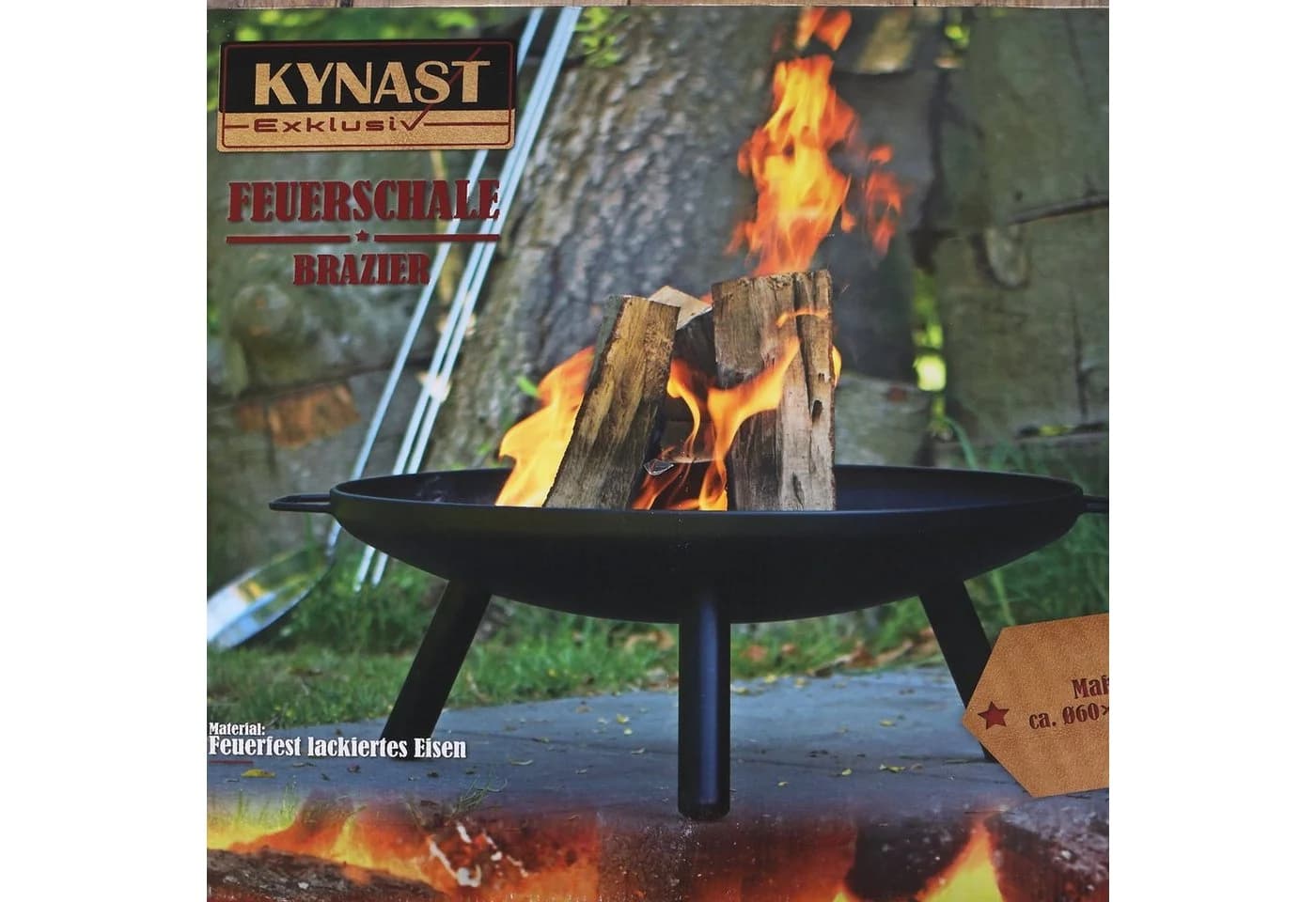 Home4Living Feuerschale Kynast 60cm Schwarz Eisen - Bild 3