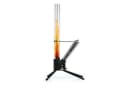 Home4Living Feuerstelle Feuersäule Schwarz Silber Pellet raucharm Bild 2