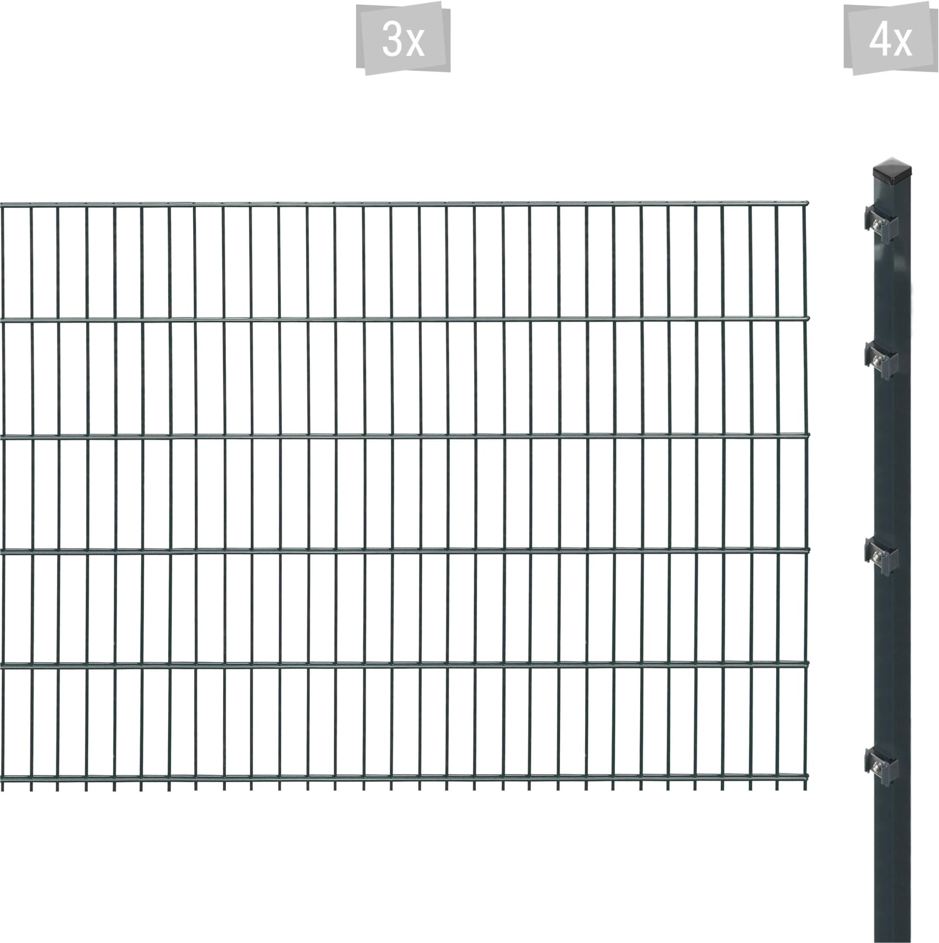 Doppelstabmattenzaun ARVOTEC ESSENTIAL 103 Anthrazit