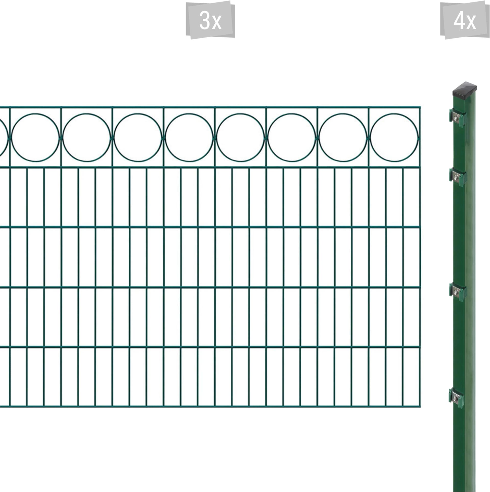 Doppelstabmattenzaun ARVOTEC EXCLUSIVE 100 Einbetonieren 100 cm