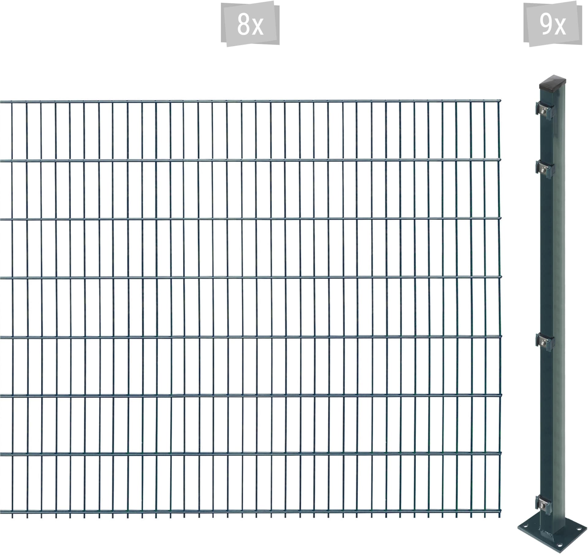 Doppelstabmattenzaun ARVOTEC EASY 143 Anthrazit