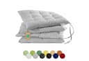 Lavea Stuhlkissen MONACO 40x40x3 cm Set 4er & 8er mit Stoffbändern Indoor & Outdoor Bild 2