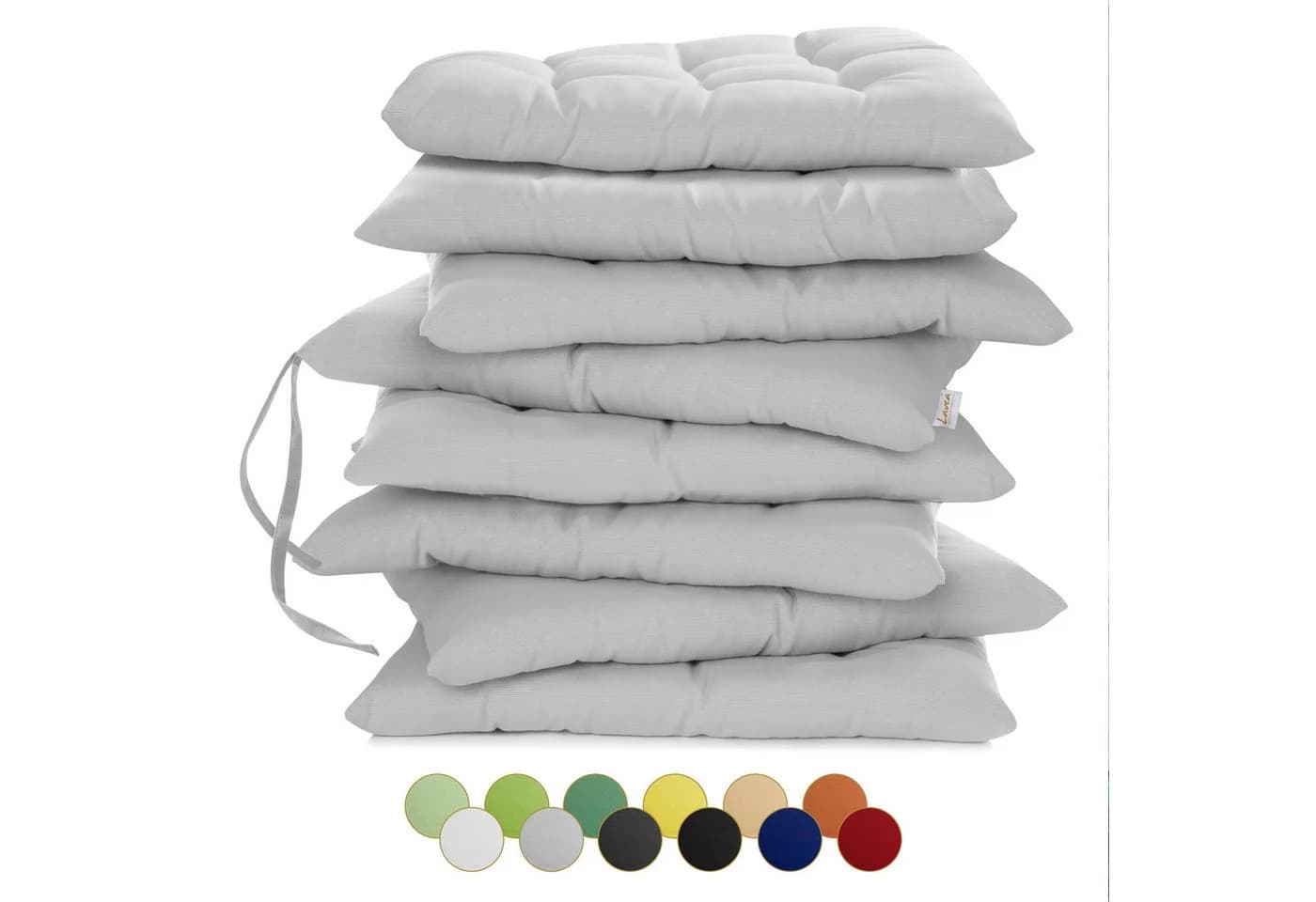 Lavea Stuhlkissen MONACO - 40x40x3 cm, wetterfest, Indoor/Outdoor, 4er/8er Set - Bild 2