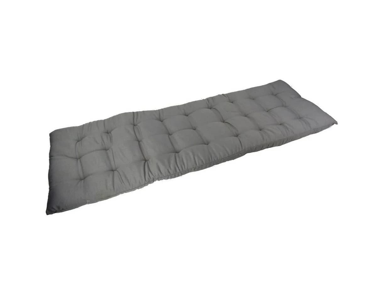 Marabellas Shop Sitzkissen 120cm Grau mit Bändchenbefestigung - Bild 2
