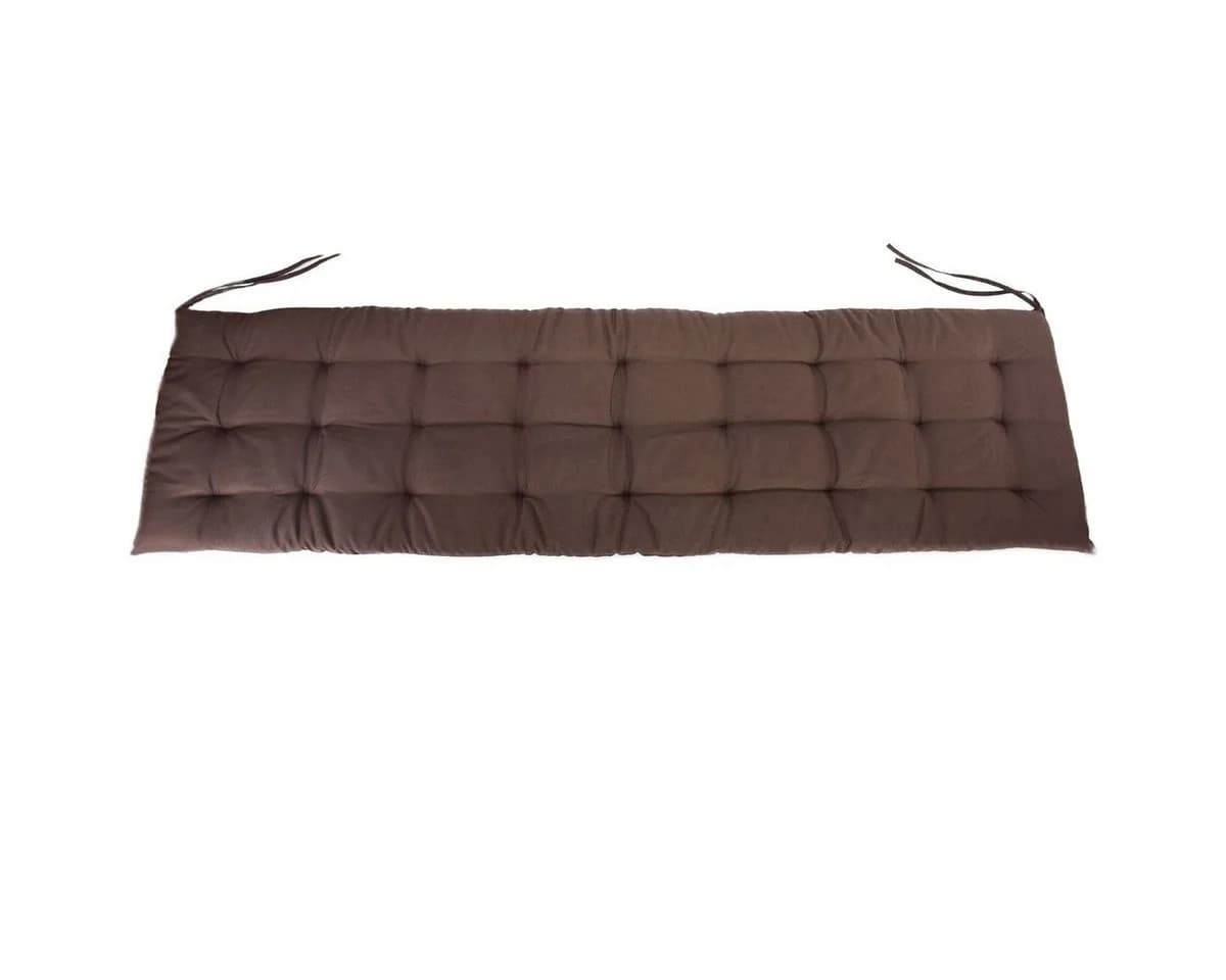 Marabellas Shop Bankauflage Polster Braun 150x40cm mit Kordelbänder - Bild 2