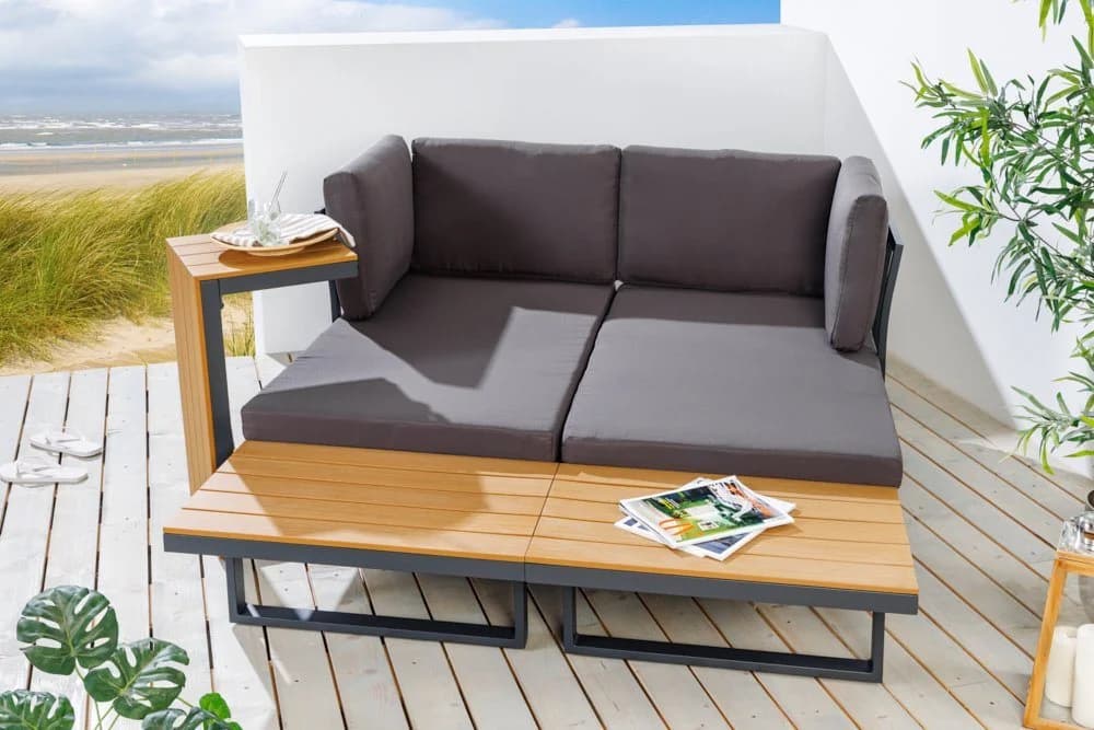 riess-ambiente Lounge-Sitzgruppe IBIZA 250cm Anthrazit Grau WPC - Bild 5