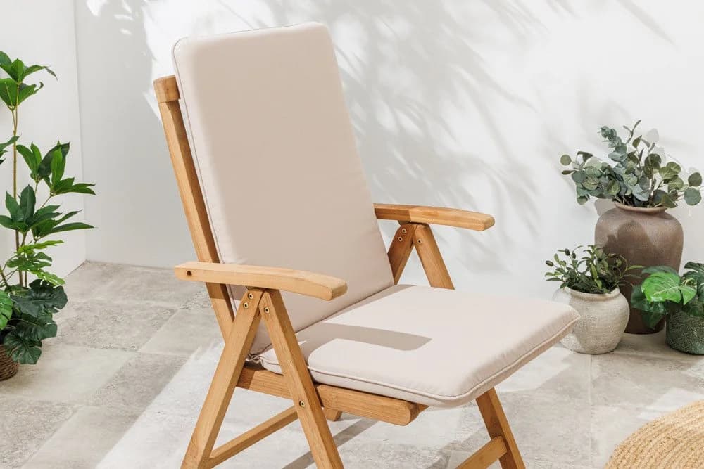 riess-ambiente Hochlehnerauflage COMFORT LINE Beige Outdoor - Bild 2