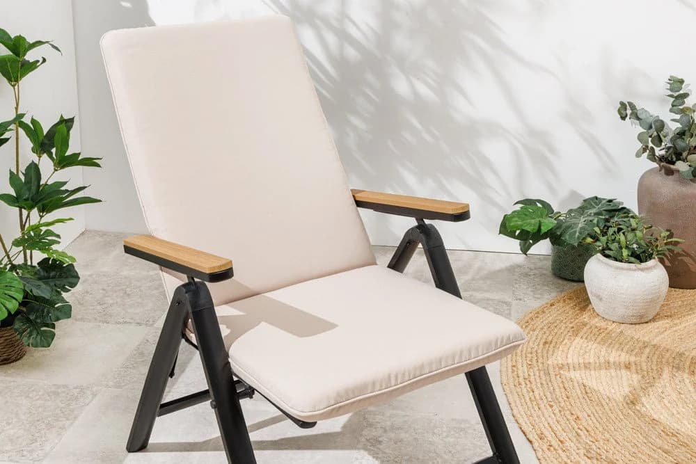 riess-ambiente Hochlehnerauflage COMFORT LINE Beige Outdoor - Bild 4