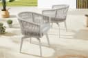 riess-ambiente Gartenstuhl ROPE greige Aluminium 360° drehbar Bild 4