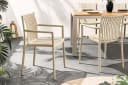 riess-ambiente Gartenstuhl STUDIO ITALIA Greige Wetterfest Stapelbar Bild 5
