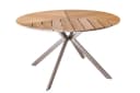 riess-ambiente Gartentisch DESIGNO rund WPC Aluminium natur/greige Bild 1