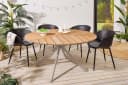 riess-ambiente Gartentisch DESIGNO rund WPC Aluminium natur/greige Bild 2