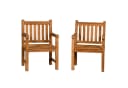bene living Gartenbank Feierabendbank 160 cm Teakholz Bild 1