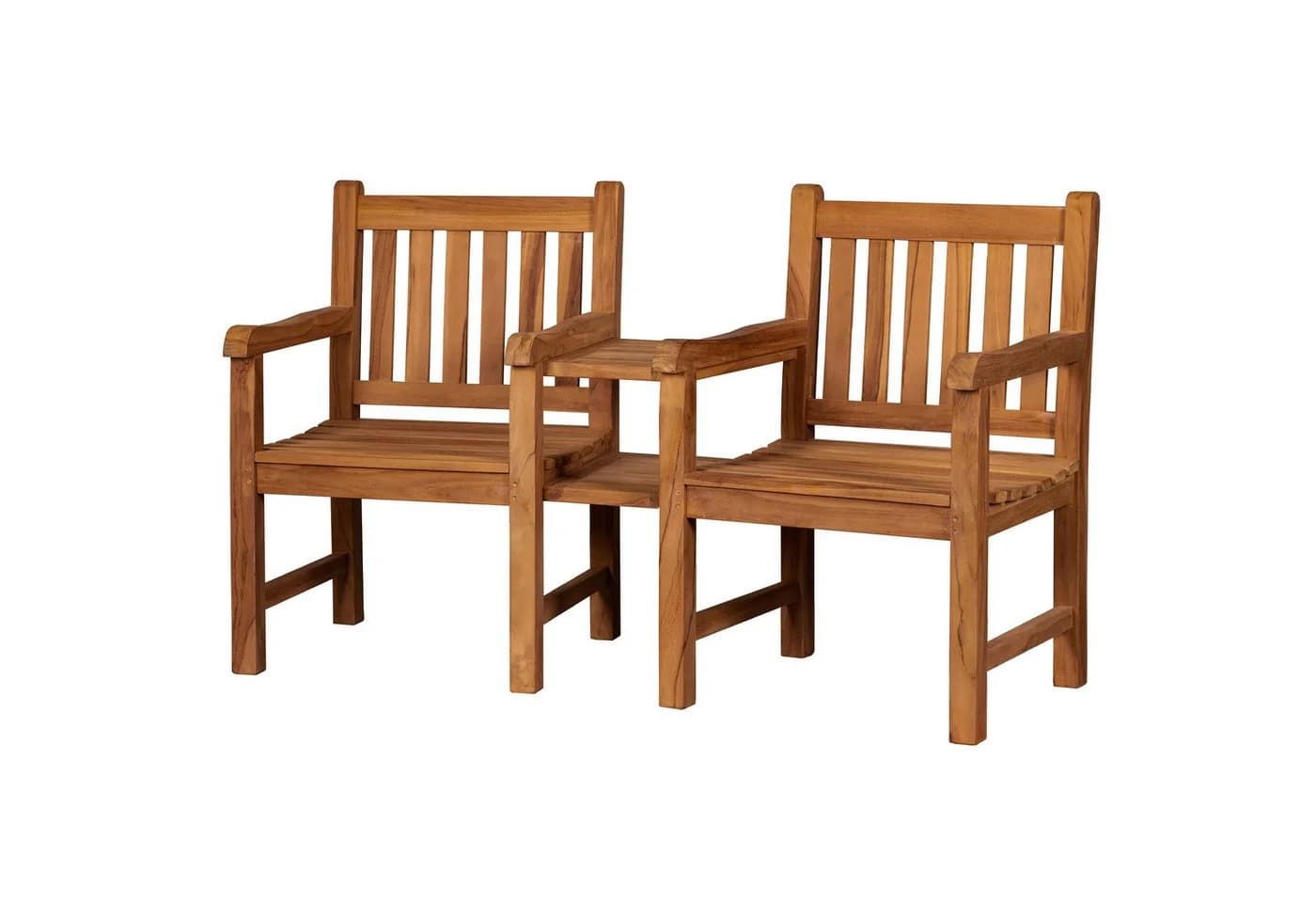 bene living Gartenbank Feierabendbank 160 cm Teakholz - Bild 2