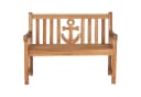 bene living Gartenbank Anker 120 cm Teakholz Maritim Bild 1