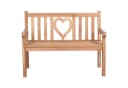 bene living Gartenbank Herz 120 cm Teakholz Bild 1