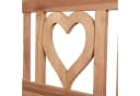 bene living Gartenbank Herz 120 cm Teakholz Bild 5