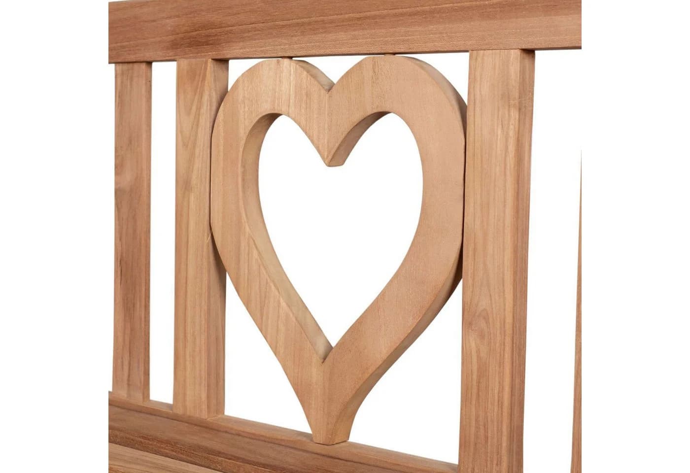 bene living Gartenbank Herz 120 cm Teakholz - Bild 5