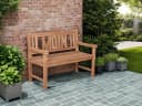 deVries Gartenbank Woodie MOIN 120 cm Teakholz Bild 3