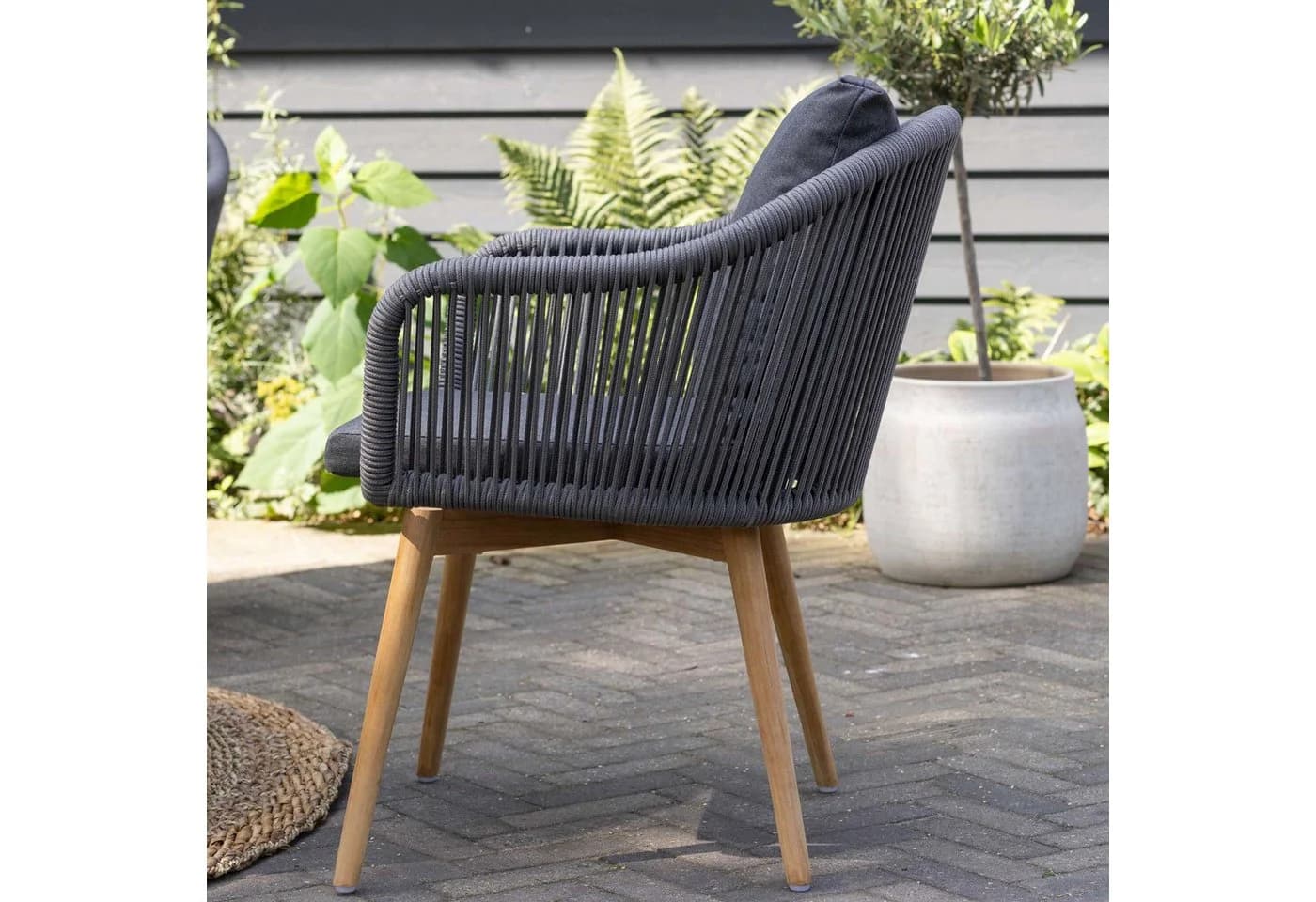 bene living Gartenstuhl Diningsessel Solana Rope (2er Set) inkl. Kissen - Bild 5