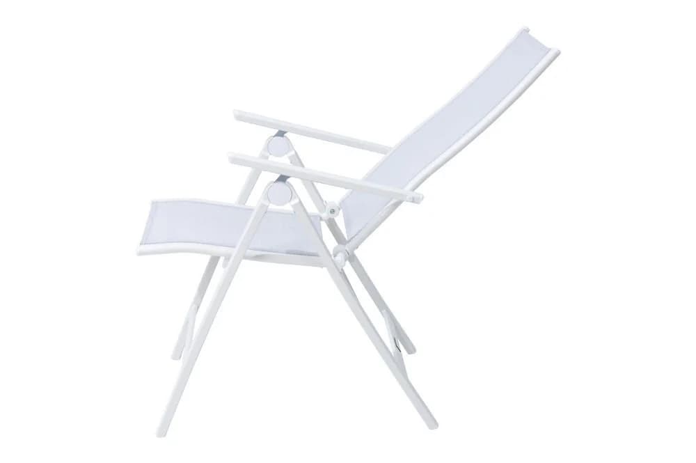 OUTFLEXX Klappstuhl Aluminium Creme/Weiß Gartenstuhl - Bild 3