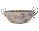 matches21 HOME & HOBBY Blumentopf Keramik Pflanzschale für draußen oval beige 28,5 cm Bild 3
