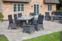 LC Garden Keramo Dining Set XII 8-tlg. Gartenset grau Aluminium Keramik Bild 1