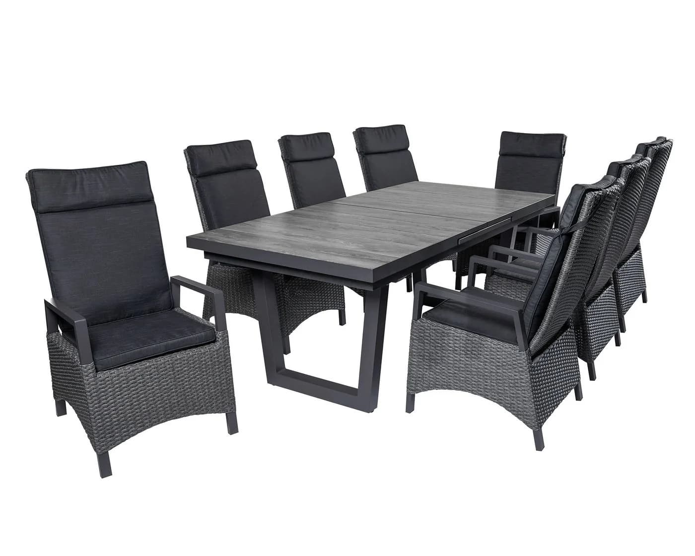 LC Garden Keramo Dining Set XII 8-tlg. Gartenset grau Aluminium Keramik - Bild 2