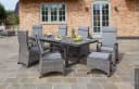 LC Garden Komido Dining Positionsstuhl Grau Aluminium Polyrattan Bild 1