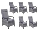 LC Garden Komido Gartenstuhl Grau Polyrattan Aluminium Bild 2