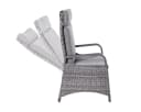 LC Garden Komido Gartenstuhl Grau Polyrattan Aluminium Bild 4
