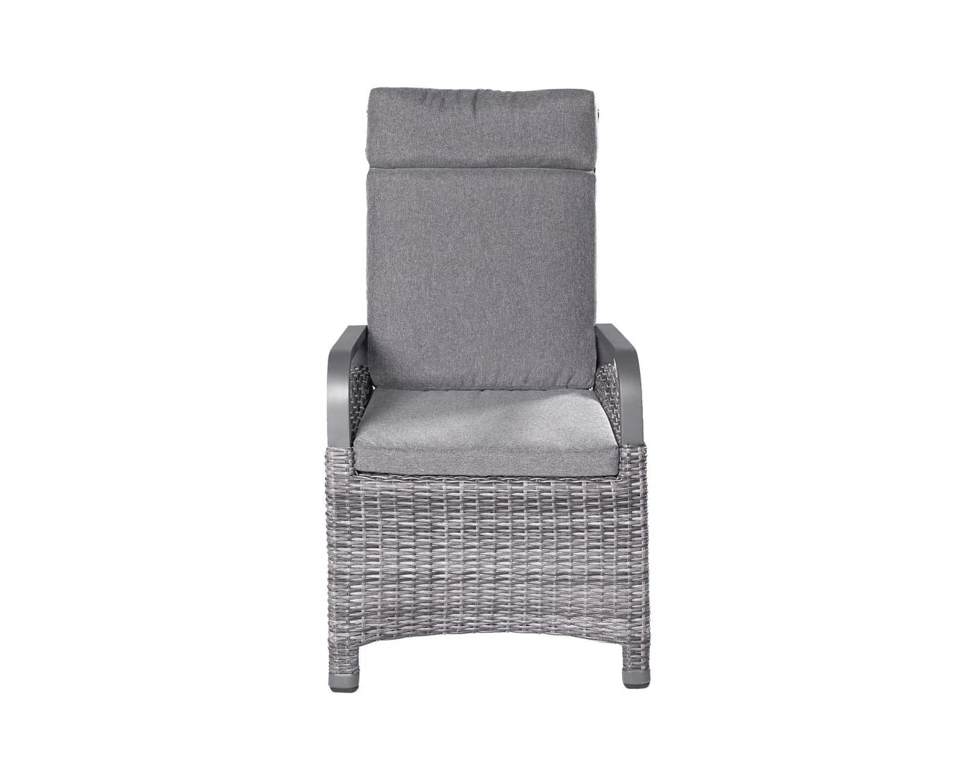 LC Garden Komido Gartenstuhl Grau Polyrattan Aluminium - Bild 5